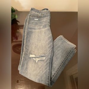 Chico’s Denim Casual Pull-On Lightwash Ripped Blue Jean Jeggings